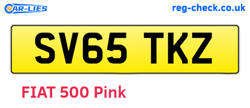 SV65TKZ are the vehicle registration plates.