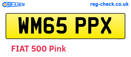 WM65PPX are the vehicle registration plates.