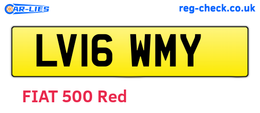 LV16WMY are the vehicle registration plates.