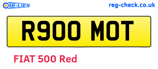 R900MOT are the vehicle registration plates.