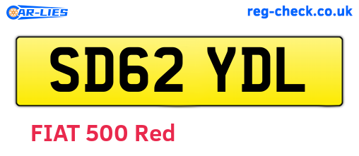 SD62YDL are the vehicle registration plates.