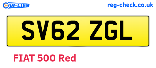 SV62ZGL are the vehicle registration plates.
