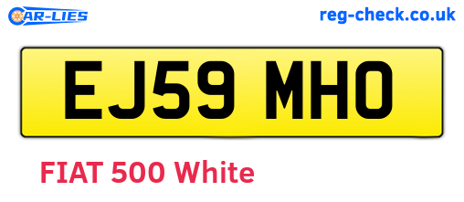 EJ59MHO are the vehicle registration plates.