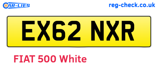 EX62NXR are the vehicle registration plates.