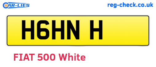 H6HNH are the vehicle registration plates.