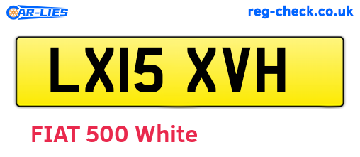 LX15XVH are the vehicle registration plates.
