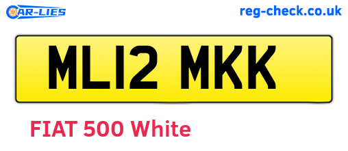 ML12MKK are the vehicle registration plates.