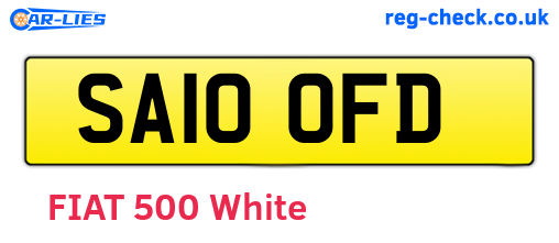 SA10OFD are the vehicle registration plates.