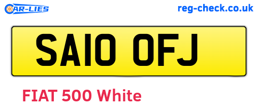 SA10OFJ are the vehicle registration plates.