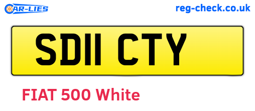 SD11CTY are the vehicle registration plates.