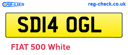 SD14OGL are the vehicle registration plates.