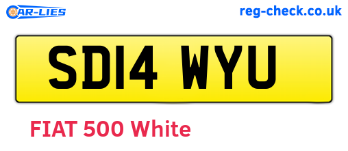 SD14WYU are the vehicle registration plates.