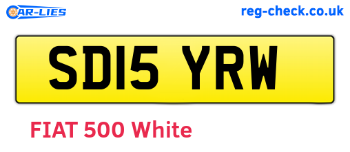 SD15YRW are the vehicle registration plates.