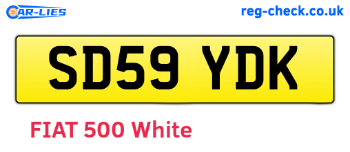 SD59YDK are the vehicle registration plates.