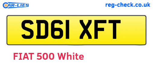 SD61XFT are the vehicle registration plates.