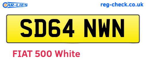 SD64NWN are the vehicle registration plates.