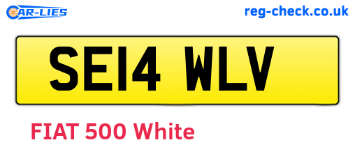 SE14WLV are the vehicle registration plates.