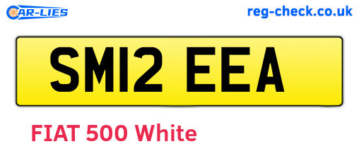 SM12EEA are the vehicle registration plates.