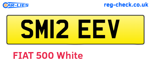SM12EEV are the vehicle registration plates.