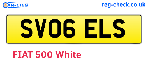 SV06ELS are the vehicle registration plates.