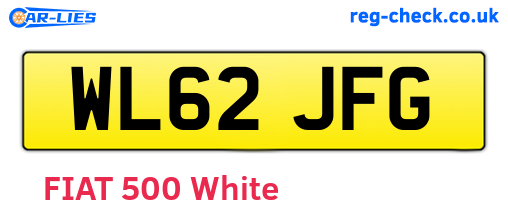 WL62JFG are the vehicle registration plates.