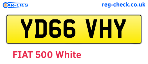 YD66VHY are the vehicle registration plates.