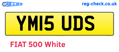 YM15UDS are the vehicle registration plates.