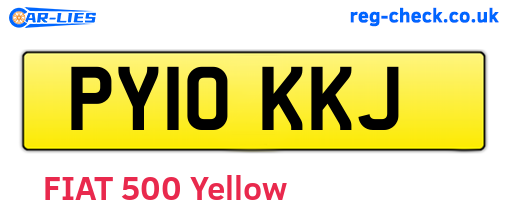 PY10KKJ are the vehicle registration plates.