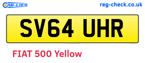 SV64UHR are the vehicle registration plates.