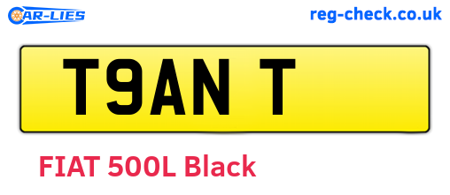 T9ANT are the vehicle registration plates.