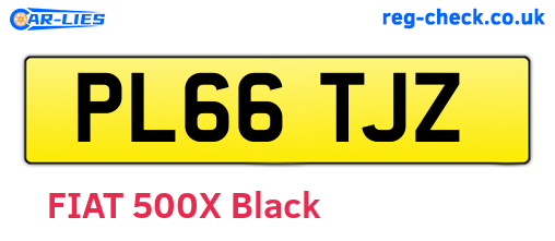 PL66TJZ are the vehicle registration plates.