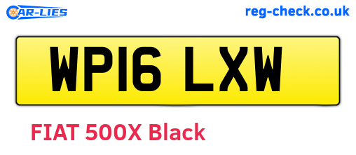 WP16LXW are the vehicle registration plates.
