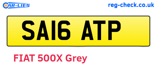 SA16ATP are the vehicle registration plates.