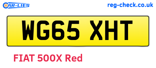 WG65XHT are the vehicle registration plates.