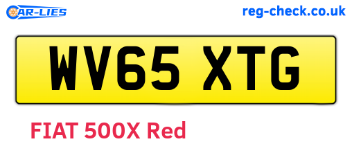 WV65XTG are the vehicle registration plates.