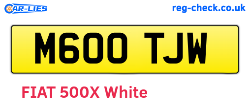 M600TJW are the vehicle registration plates.