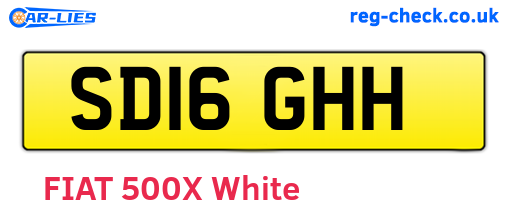 SD16GHH are the vehicle registration plates.