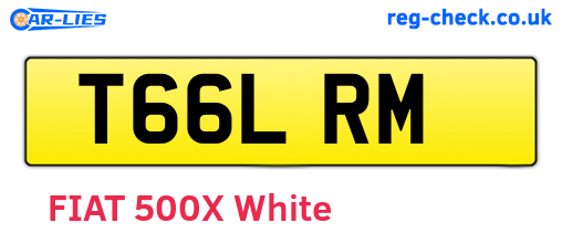 T66LRM are the vehicle registration plates.