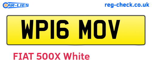 WP16MOV are the vehicle registration plates.