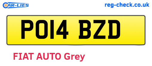 PO14BZD are the vehicle registration plates.