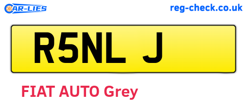 R5NLJ are the vehicle registration plates.