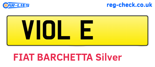 V1OLE are the vehicle registration plates.