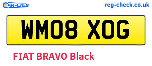 WM08XOG are the vehicle registration plates.