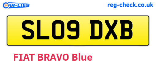 SL09DXB are the vehicle registration plates.
