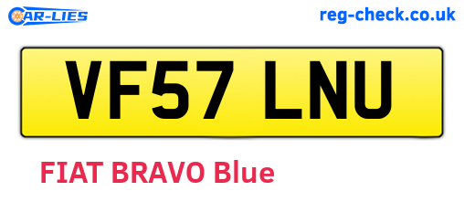 VF57LNU are the vehicle registration plates.
