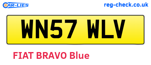 WN57WLV are the vehicle registration plates.