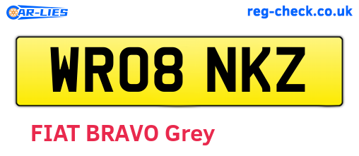 WR08NKZ are the vehicle registration plates.