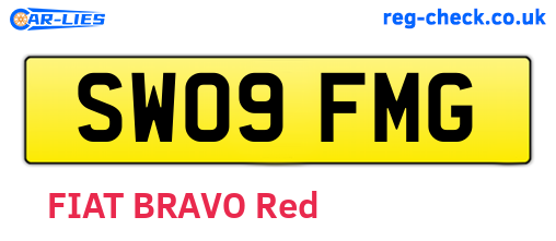 SW09FMG are the vehicle registration plates.
