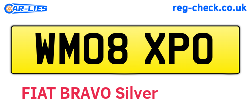 WM08XPO are the vehicle registration plates.