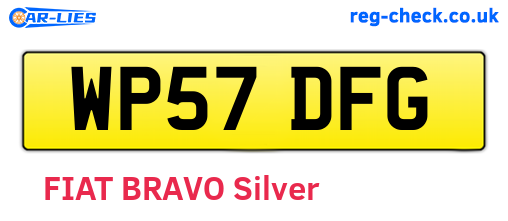 WP57DFG are the vehicle registration plates.